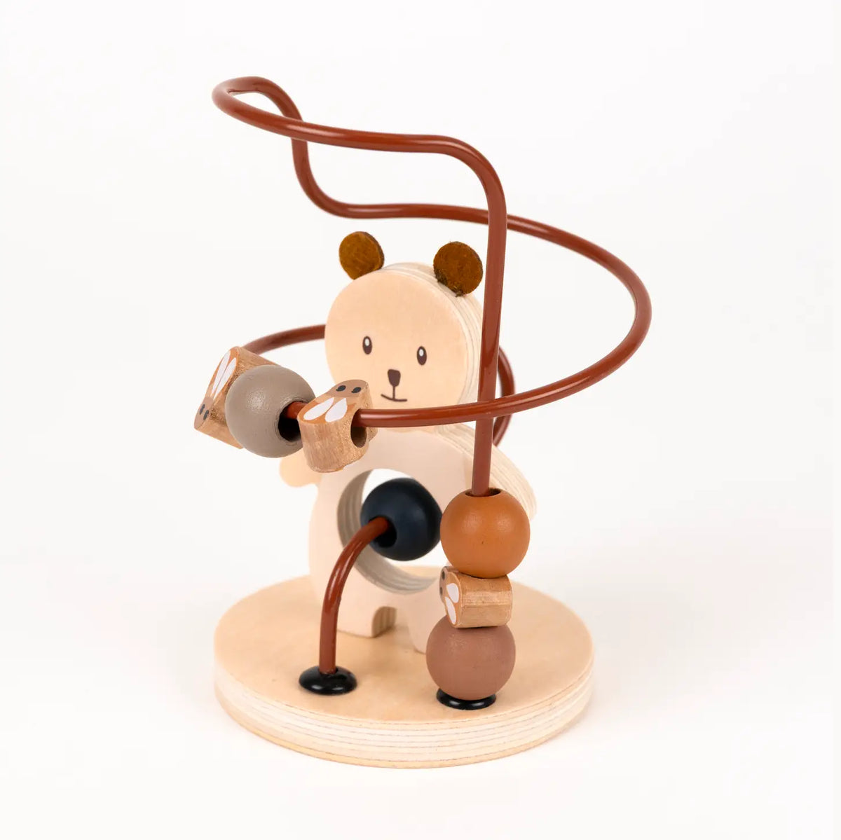 Wooden Marcel the Bear Bead Maze