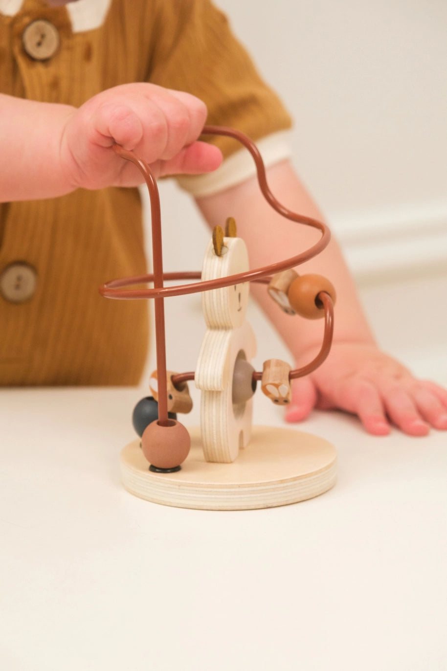 Wooden Marcel the Bear Bead Maze