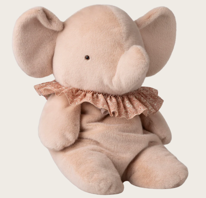 Maileg Elephant plush, Big - Powder