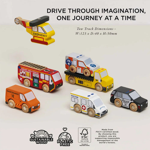 Emergency Helicopter & Rescue Cars