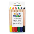 Extra Large Watercolour Pencils - 6 Colours