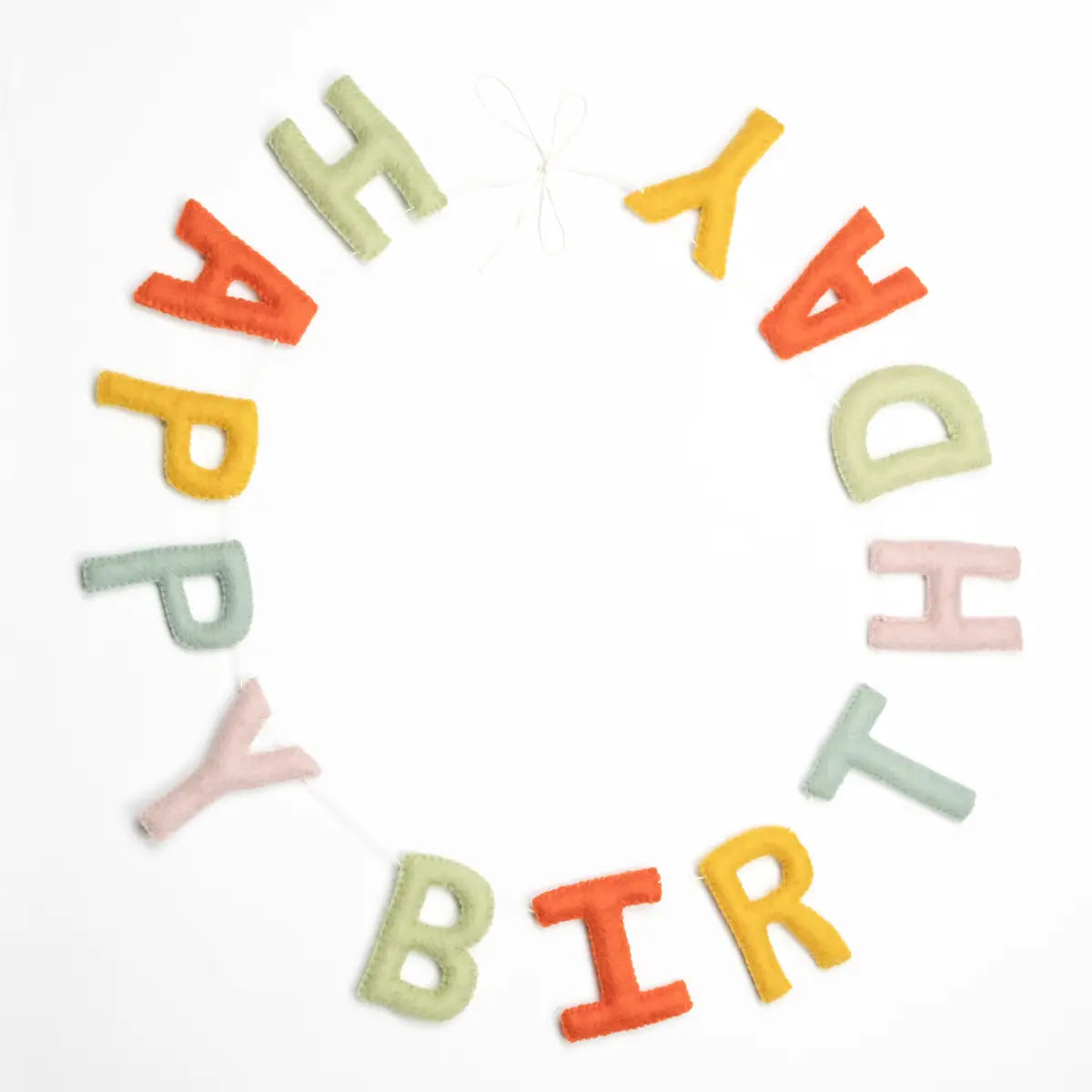 Felt Happy Birthday Banner