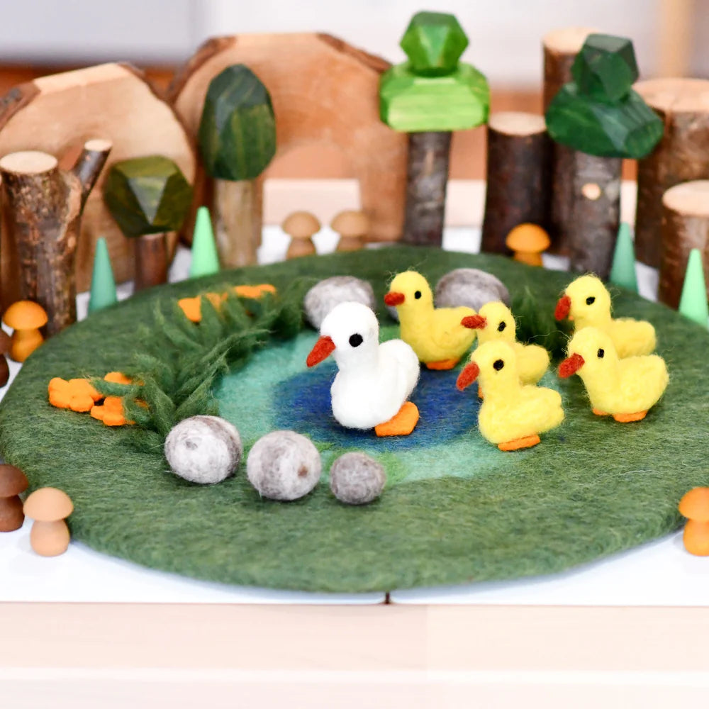 Duck Pond Wool Play Mat