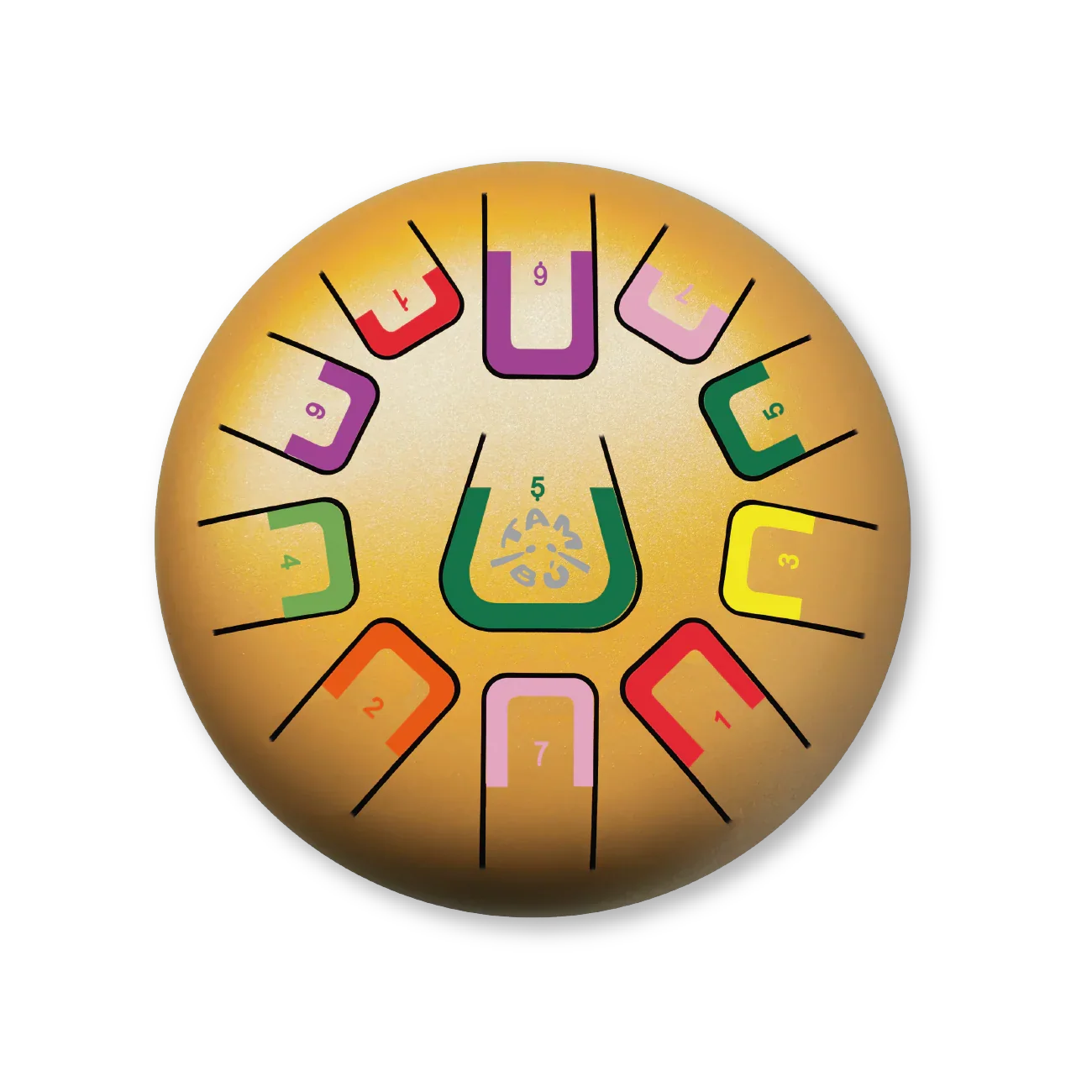 8" Tambu Tongue Drum - Golden