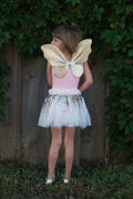 Gold Sequins Skirt, Wings, & Wand