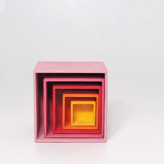 Small Wooden Stacking Boxes - Lollipop