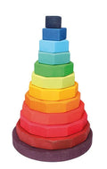 Large Wooden Stacking Tower - Rainbow