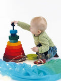 Large Wooden Stacking Tower - Rainbow