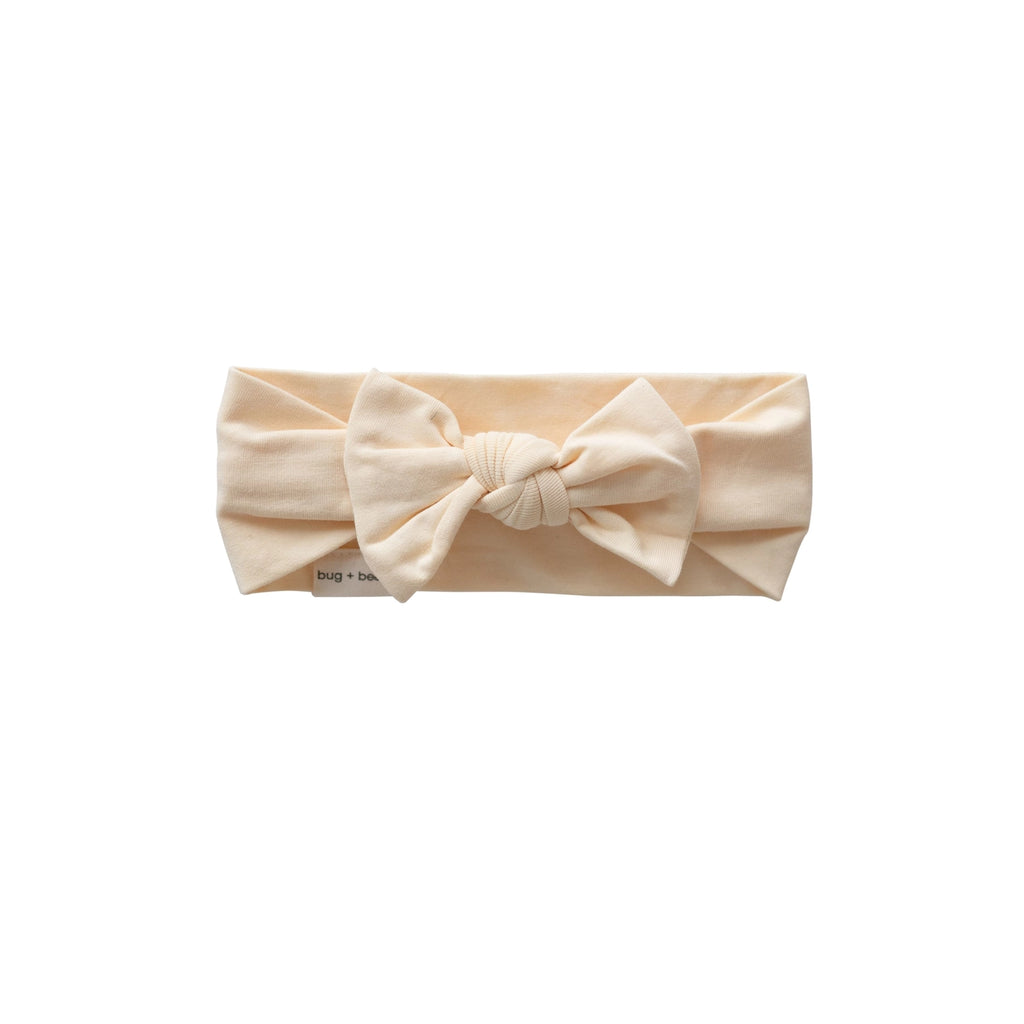 Organic Cotton Baby Knot Headband - Lemonade Yellow