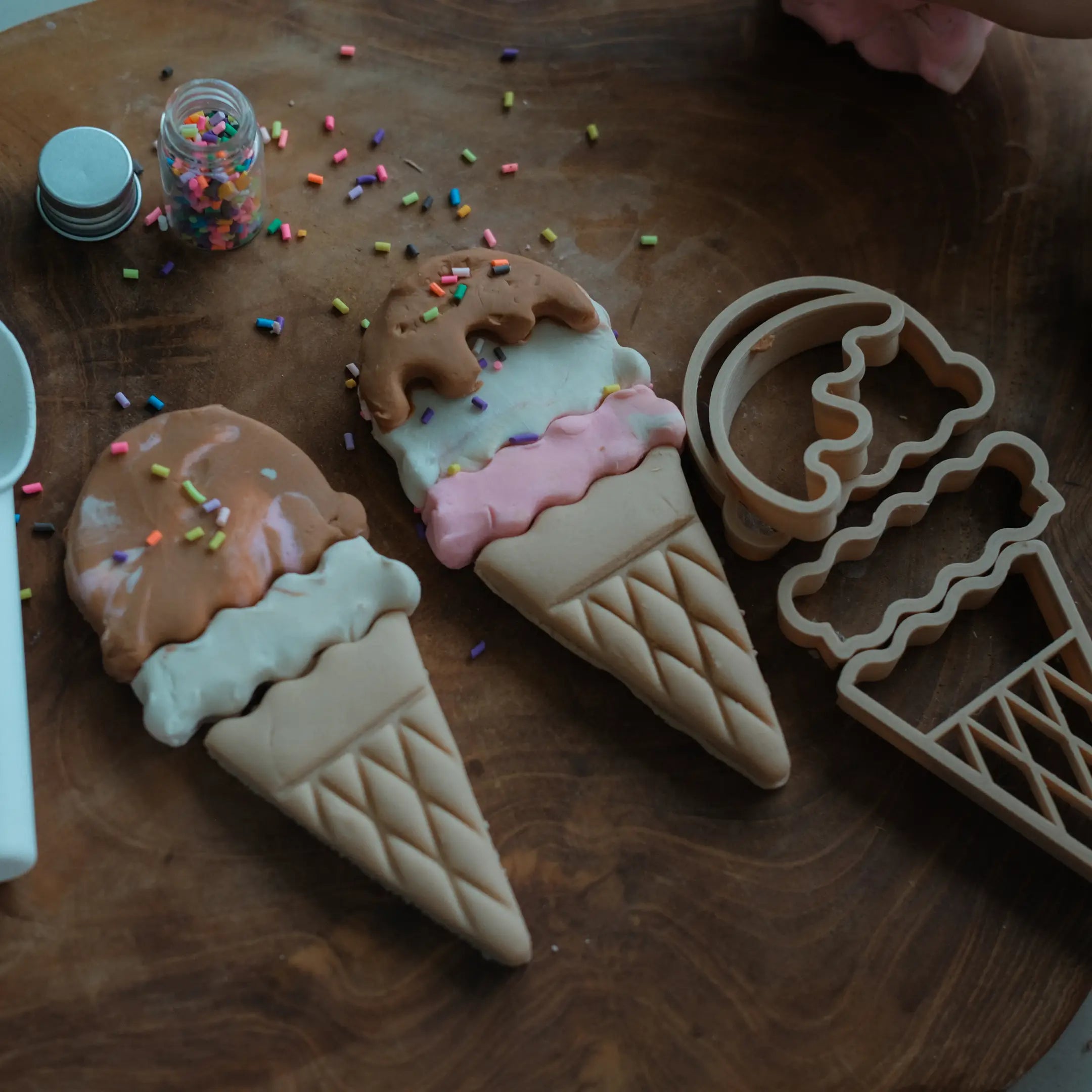 Ice Cream Cutters Set - Eco Playdough Tools