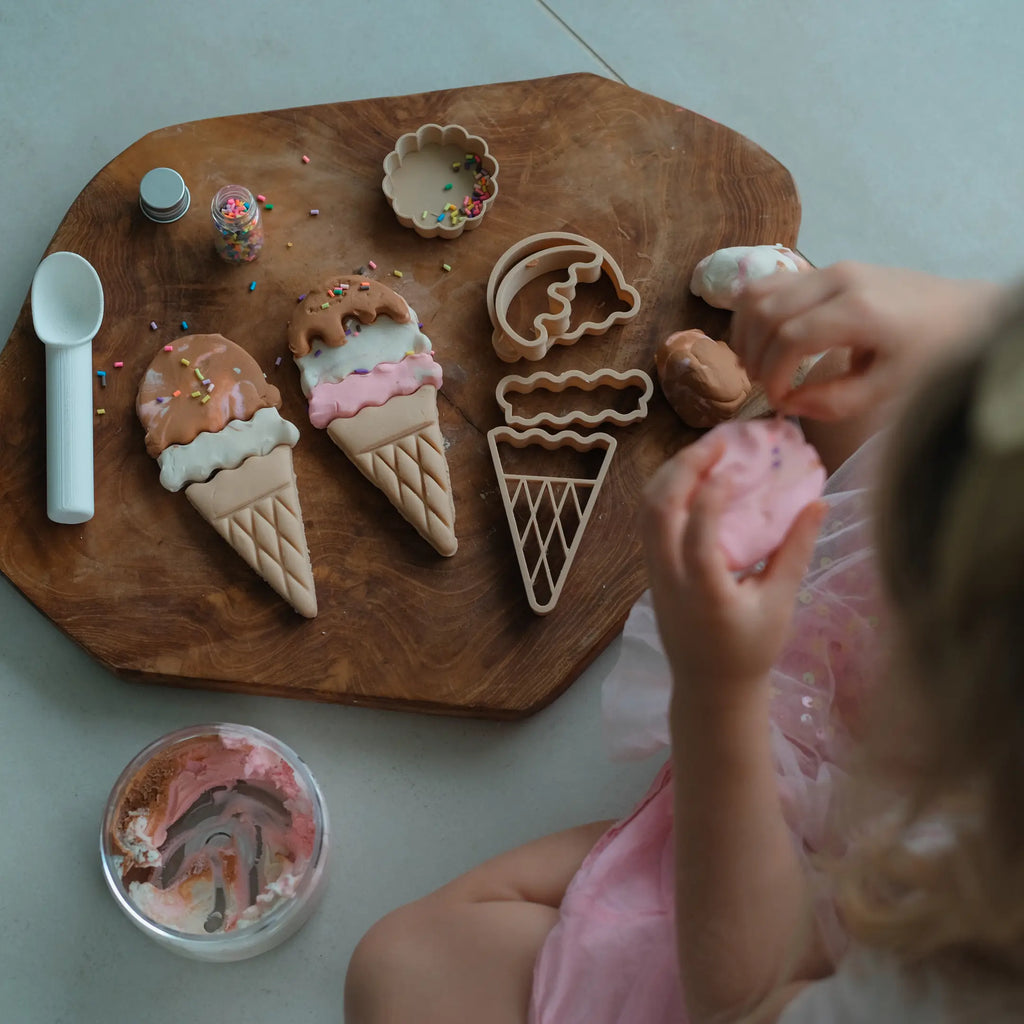 Ice Cream Cutters Set - Eco Playdough Tools