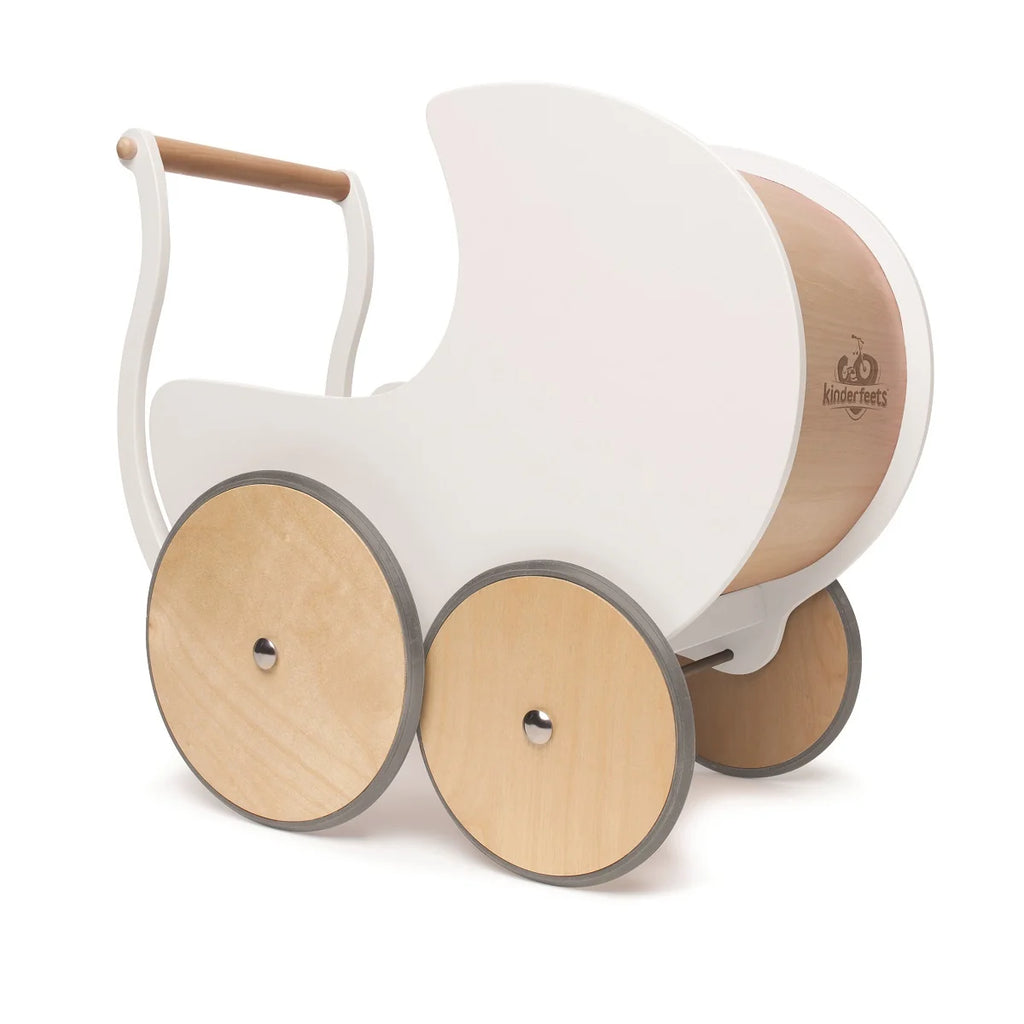 Wooden Pram Baby Walker (White)