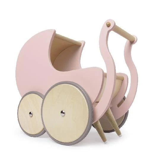 Wooden Pram Baby Walker (Rose)