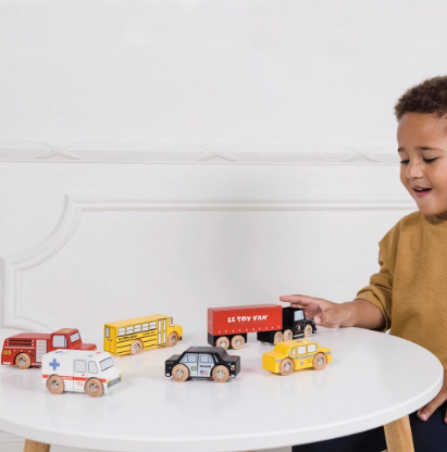 Wooden Transportation Set - New York Vehicles