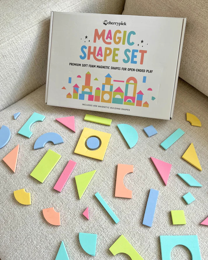 Magic Shape Set - Soft Foam Magnetic Shapes for Building