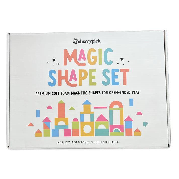 Magic Shape Set - Soft Foam Magnetic Shapes for Building