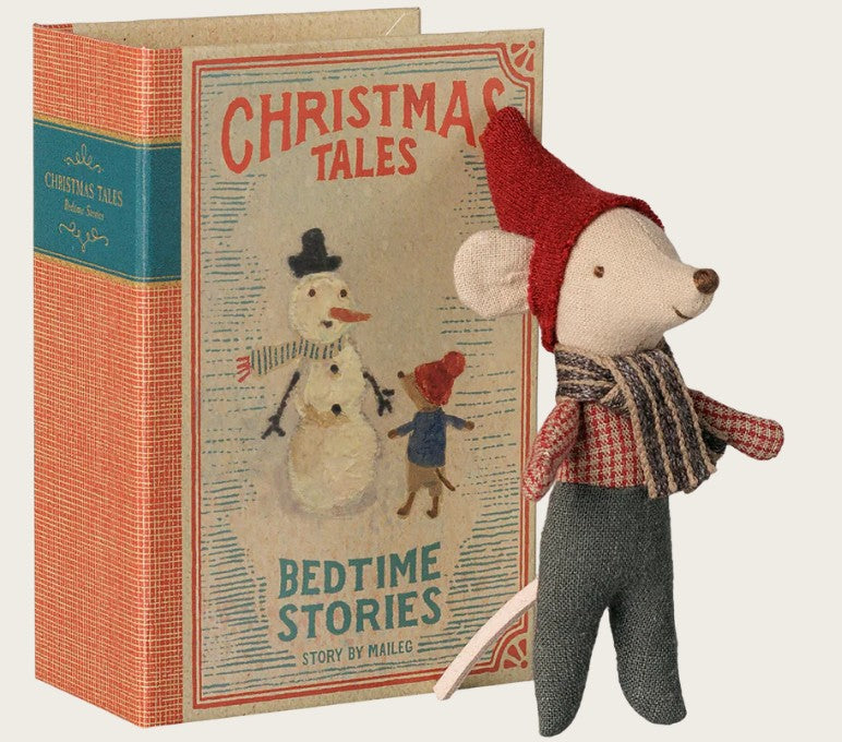 PREORDER Maileg Christmas Mouse, Baby in Book