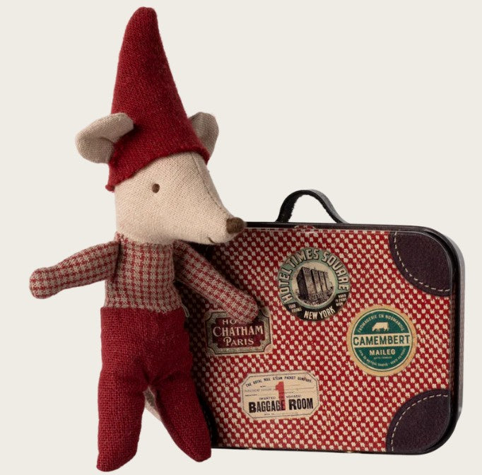 PREORDER Maileg Christmas Mouse, Baby in Suitcase
