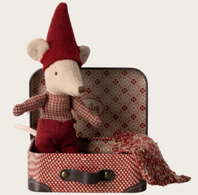PREORDER Maileg Christmas Mouse, Baby in Suitcase
