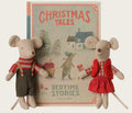 PREORDER Maileg Christmas Twin Mice, Little Sister and Brother in Book