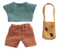 Maileg clothes and bag, little brother mouse