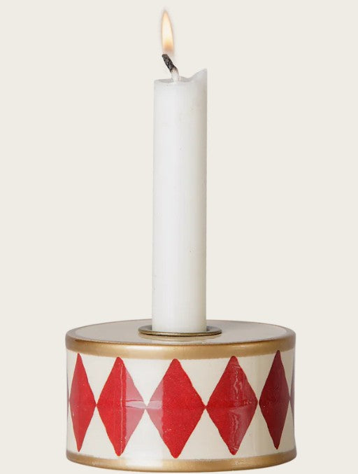PREORDER Maileg Candle Holder, Drum (Red/Off-white)