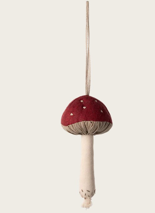 PREORDER Maileg Fabric Ornament, Mushroom (Red)