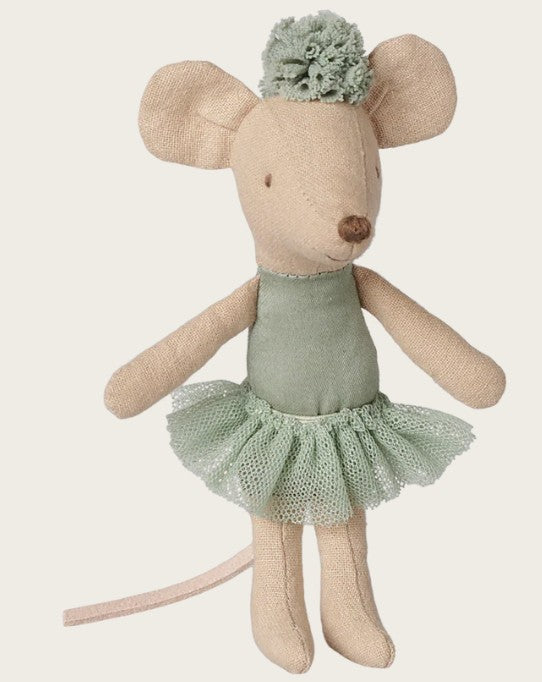 PREORDER Maileg Ballerina Mouse, Little Sister (Vintage Mint)