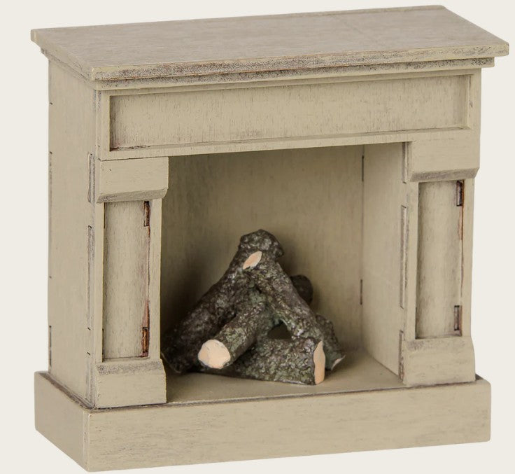 PREORDER Maileg Fireplace for Mouse (Off-white)