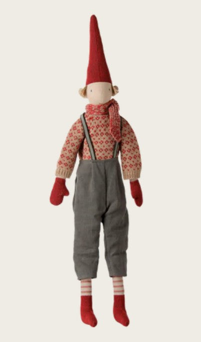 PREORDER Maileg Pixy Size 4 - Boy (Knitted Sweater and Scarf)