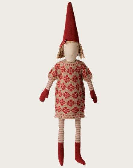 PREORDER Maileg Pixy Size 5 - Girl (Knitted Flower Dress)
