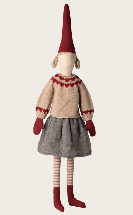 PREORDER Maileg Pixy Size 6, Girl (Skirt and Knitted Sweater)