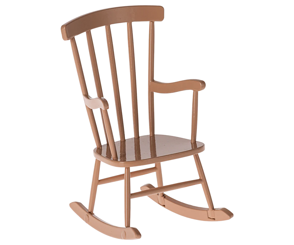 Maileg rocking chair, mouse - dark powder pink