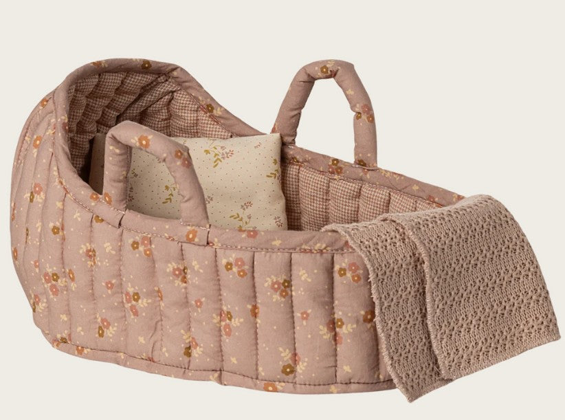 Maileg Large Carry Cot - Rose