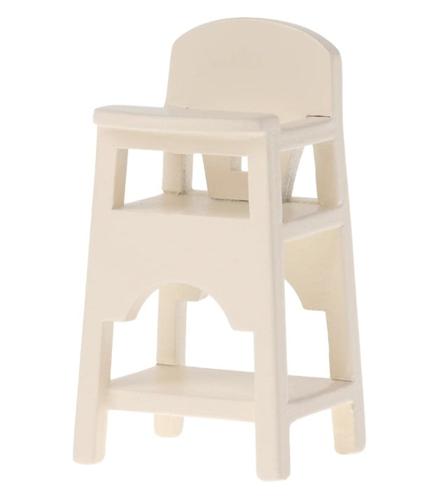 Maileg High Chair, Mouse - White