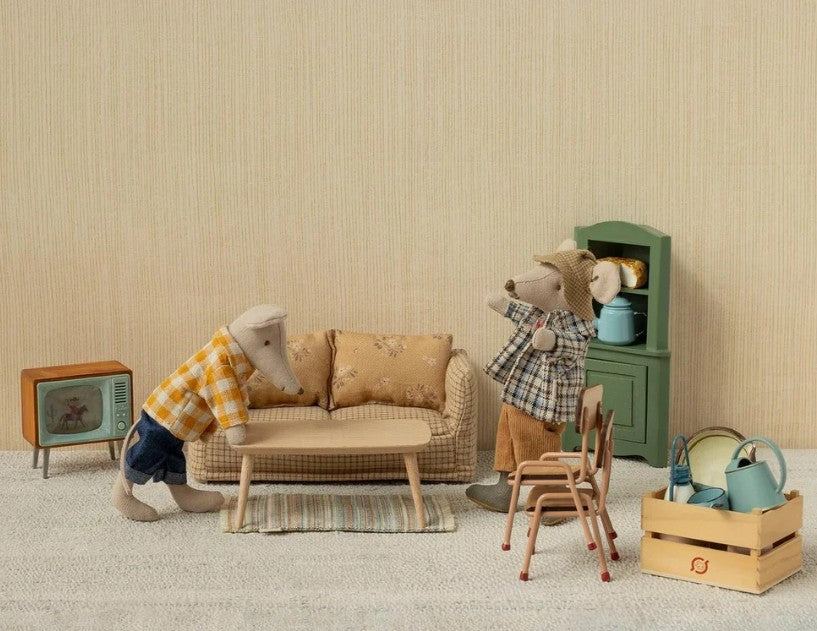 Maileg Mouse Chair - Dark Powder