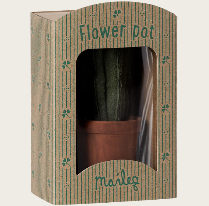 Maileg Mouse Flowerpot with Cactus
