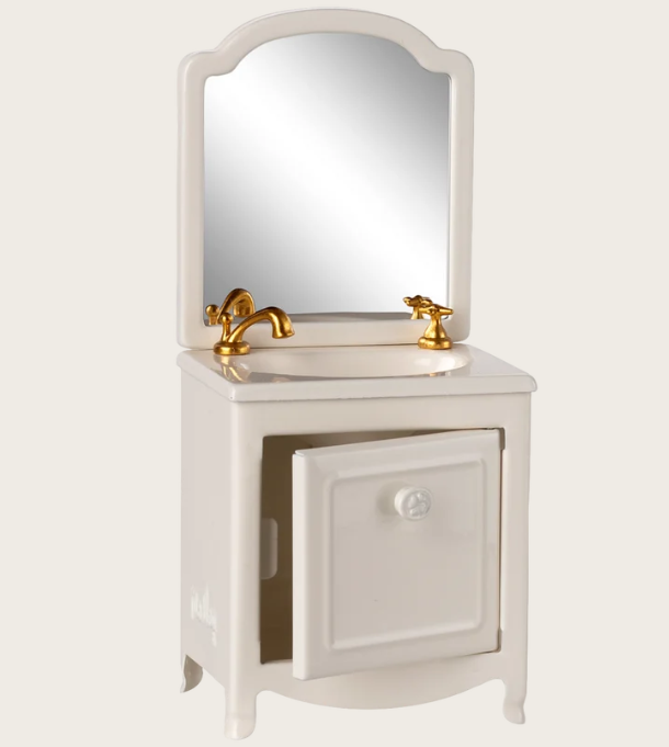 Maileg Mouse Sink Dresser (Off-White)