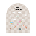 Mega Magic Playwall - Arch Magnetic Wall Decal (Neutral Check)