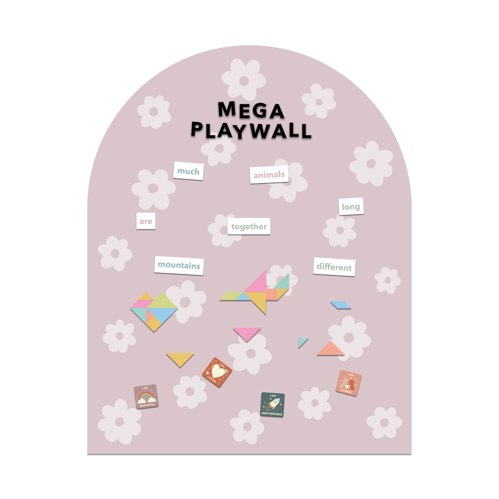Mega Magic Playwall - Arch Magnetic Wall Decal (Daisy)
