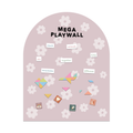 Mega Magic Playwall - Arch Magnetic Wall Decal (Daisy)