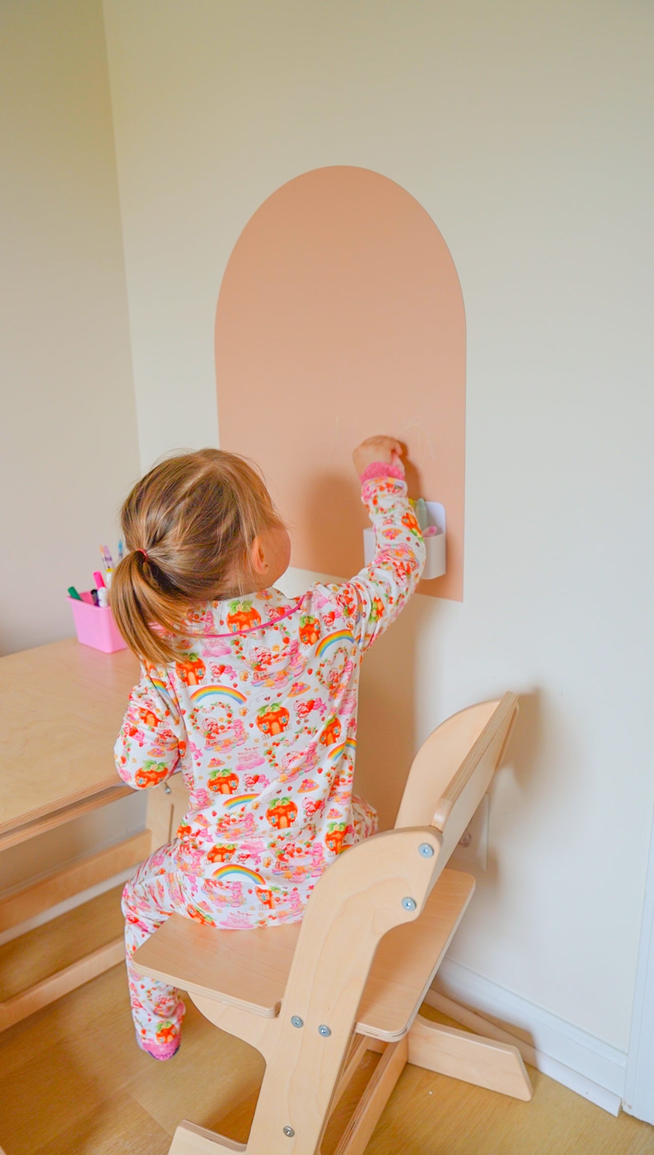 Mini Magic Playwall - Arch Magnetic Wall Decal (Blush)