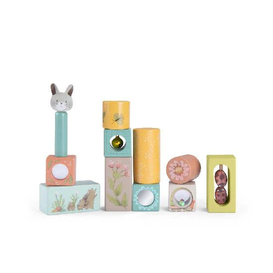 Wooden Stacking Blocks - Trois Petits Lapins