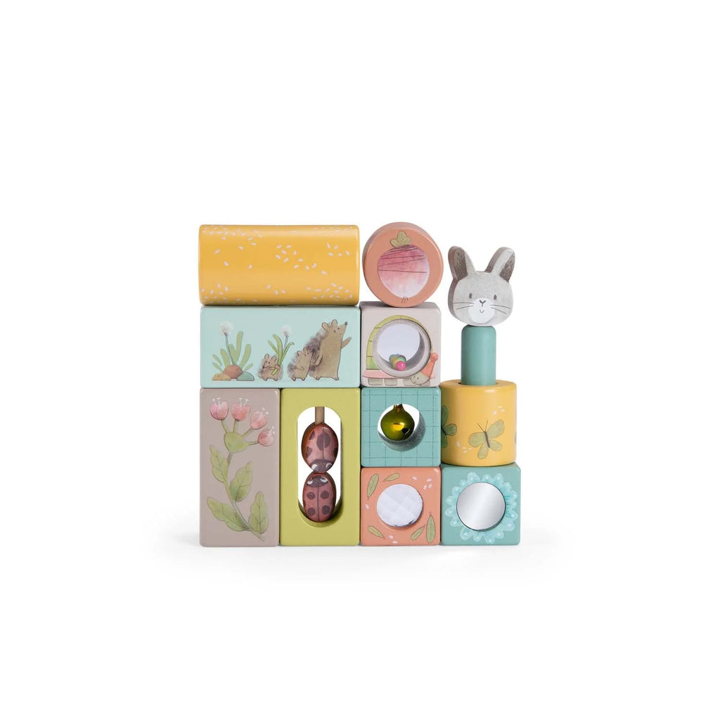Wooden Stacking Blocks - Trois Petits Lapins