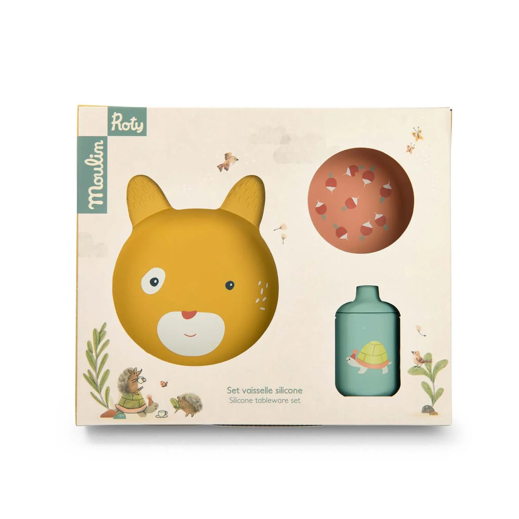 Silicone Baby Dish Set - Trois Petits Lapins