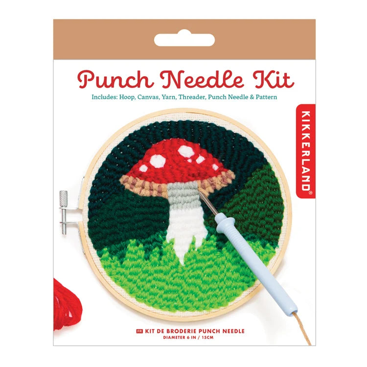 Mushroom Punch Needle Craft Kit