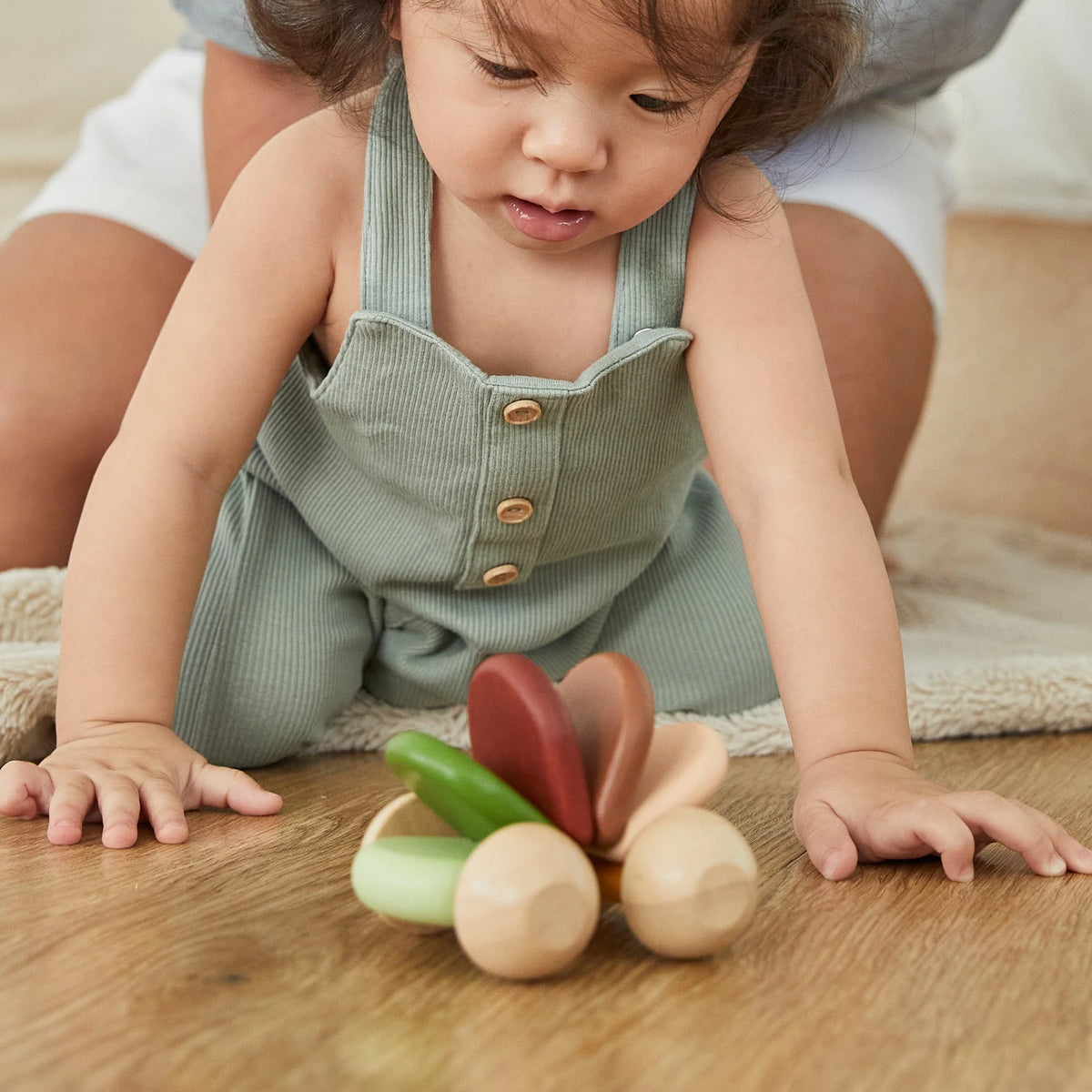Wooden Baby Car - Rustic