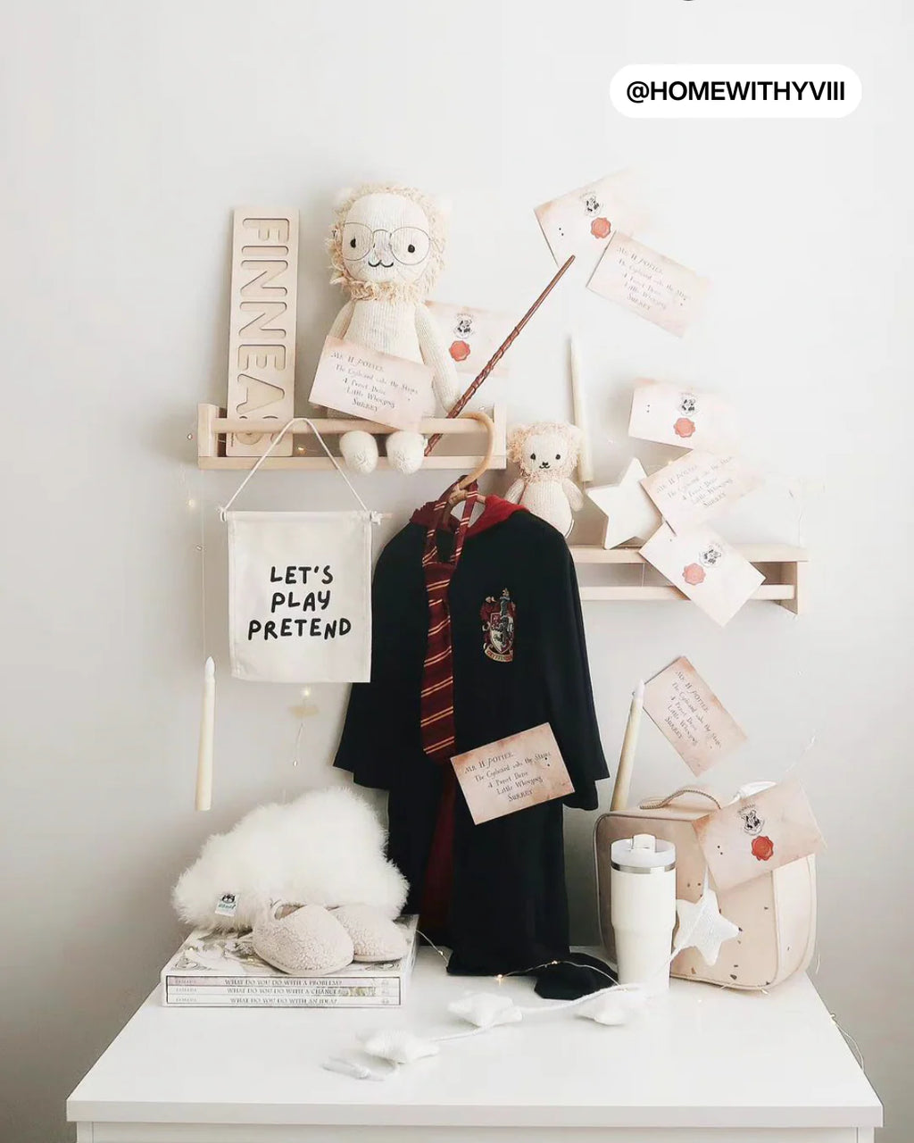 Let's Play Pretend Canvas Hanging Sign