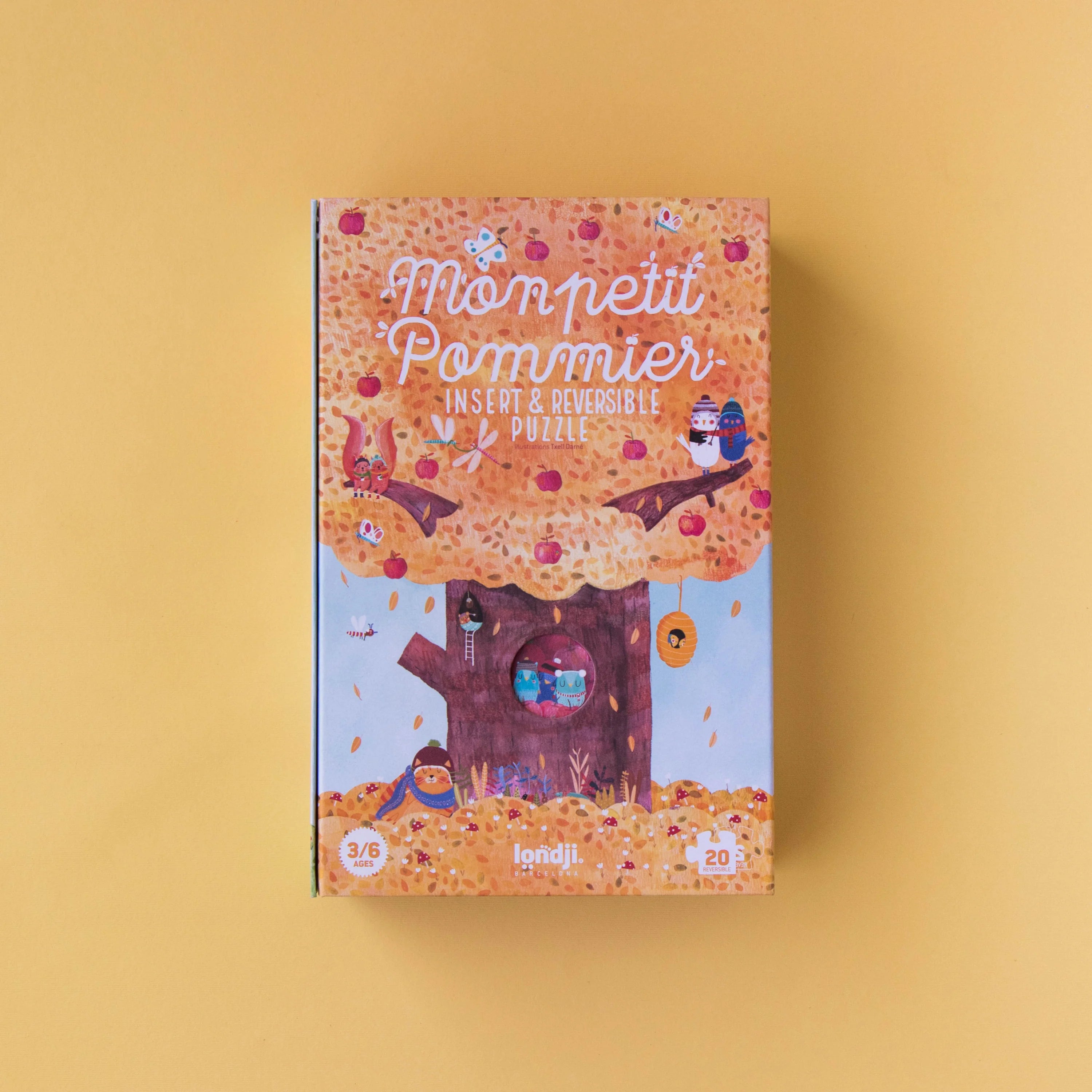 Mon Petit Pommier Fall Double Sided Puzzle