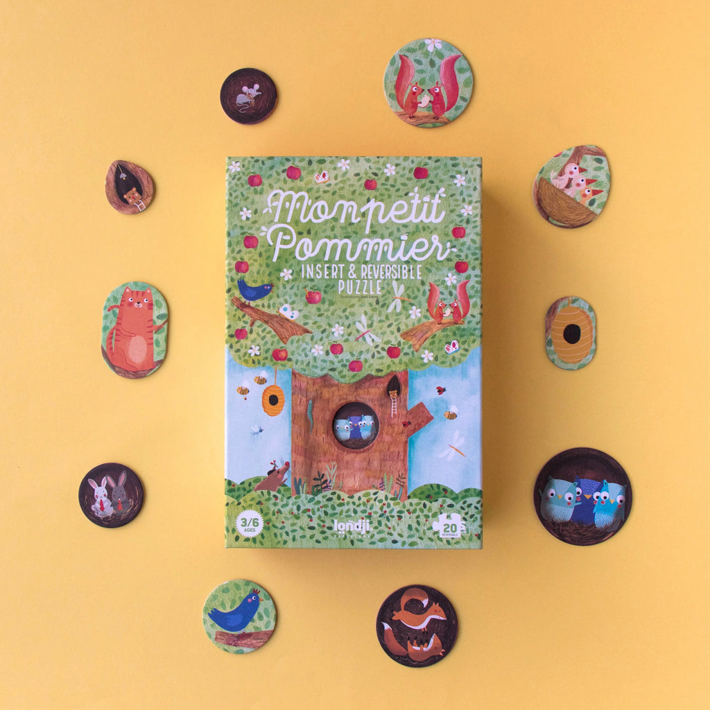 Mon Petit Pommier Fall Double Sided Puzzle